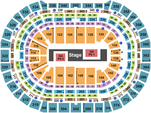 Ball Arena Denver Seating Chart
